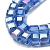Electroplate Glass Beads Strands EGLA-H108-01A-AB05-3