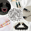 120Pcs 6 Styles 304 Stainless Steel Ribbon Crimp Ends STAS-UN0063-91P-5
