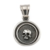 Tibetan Style 304 Stainless Steel Pendants STAS-M334-24AS-1-1