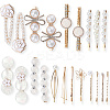 5 Bags 4 Styles Zinc Alloy Hair Bobby Clips PHAR-SP0001-08-1
