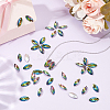 100Pcs Glass Rhinestone Cabochons RGLA-FG0001-25A-4