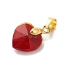 Brass Glass Pendants KK-Z073-14G-03-2