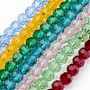 Transparent Glass Bead Strands GLAA-G013-8mm-M-1