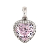 925 Sterling Silver Pave Cubic Zirconia Pendants STER-C015-01B-02-1