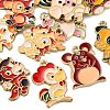 12Pcs 12 Styles Alloy Enamel Pendants ENAM-FP0001-88-3