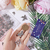 80Pcs 10 Styles Tibetan Style Alloy Charms TIBE-SC0001-94-3