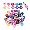 60Pcs 10 Colors UV Plating Opaque Acrylic Beads FIND-PH0026-82-6
