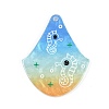 Marine Organism Series Fan Shape Acrylic Pendants OACR-Q101-03E-1