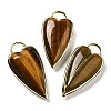 Natural Tiger Eye Pendants G-K347-01G-08-1