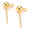 304 Stainless Steel Ball Stud Earring Findings X-STAS-G099-09G-1