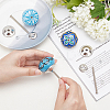 6Pcs 3 Styles Printing Porcelain Drawer Knobs FIND-GA0001-29D-3