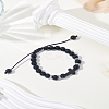 1Pc Glass Round Beads Braided Bead Bracelets for Unisex BJEW-LP0012-17-1