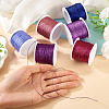 6 Rolls 6 Colors 6-Ply Polyester Metallic Thread OCOR-TA0003-11C-6