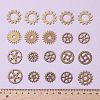 20Pcs Metal Alloy Steampunk Gear Charms Connectors Cog Pendants TIBEP-FS0001-04AB-2