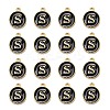 Golden Plated Alloy Charms LS-X-ENAM-S118-02S-2