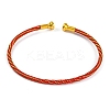Braided Carbon Steel Wire Bracelet Making MAK-A017-B50-1