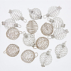 30Pcs 2 Styles Steel & 304 Stainless Steel Wire Pendants STAS-DC0012-65-3