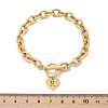 Golden 304 Stainless Steel Charm Bracelets LS-NJEW-K284-01G-R-5