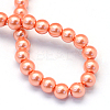 Baking Painted Pearlized Glass Pearl Round Bead Strands HY-Q003-6mm-77-4