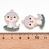 Alloy Enamel Pendants ENAM-T022-02C-01-3