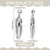 100Pcs Tibetan Style Alloy Pendants FIND-LP0002-39-2