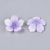 Flower Acrylic Bead Caps X-SACR-T017-51F-2