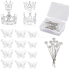 Crown Zinc Alloy Cake Decoration AJEW-CP0008-85G-6
