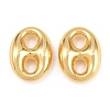 Brass Oval Links Connector Charms KK-H292-47G-01-1