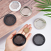 CHGCRAFT 30Pcs 3 Colors 201 Stainless Steel Round Mesh Lid AJEW-CA0002-69-3