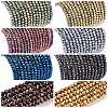 Electroplate Glass Beads Strands EGLA-F149-FP-M-1
