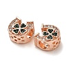 Alloy Rhinestone European Beads FIND-Q115-09RG-2