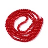 Baking Paint Imitation Jade Glass Round Bead Strands DGLA-Q021-4mm-05-A-2