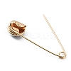 Alloy & Glass Safety Pins AJEW-WH0323-29D-2
