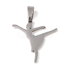Non-Tarnish 201 Stainless Steel Pendants STAS-A094-05E-P-1