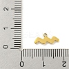 Real 18K Gold Plated PVD Vacuum Plating 304 Stainless Steel Pendants STAS-L278-002G-11-3