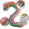 36Pcs 9 Colors Waxed Cord and Organza Ribbon Necklace Making NCOR-FS0001-03-2