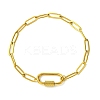 304 Stainless Steel Oval Link Bracelets BJEW-JB13935-3