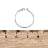 925 Sterling Silver Cuff Rings for Women RJEW-U046-05P-3