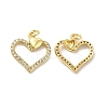 Brass Micro Pave Cubic Zirconia Pendants KK-E068-VB131-1