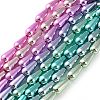 Electroplated Synthetic Non-Magnetic Hematite Beads Strands G-C248-H01-8x12mm-1