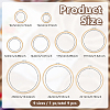 9Pcs 9 Styles Bamboo Embroidery Hoops DIY-GO0003-09-2