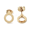 PVD Vacuum Plating 304 Stainless Steel Stud Earrings for Women EJEW-A048-38G-2