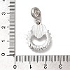Rack Plating Alloy Crystal Rhinestone European Dangle Charms PALLOY-P307-11A-P-3