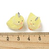 Flocky Acrylic Pendants FIND-A044-01B-3