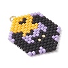 5Pcs Hallowen Theme Glass Seed Beaded Pendants PALLOY-MZ00873-4