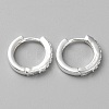 Brass Micro Pave Cubic Zirconia Hoop Earrings EJEW-WH0010-13B-S-1