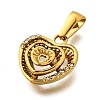 304 Stainless Steel Pendants LS-STAS-Q360-07C-G-2