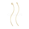 Brass Earring Findings KK-A274-17D-G-1