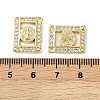 Brass Micro Pave Cubic Zirconia Pendants KK-S526-05G-B-3