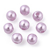 Spray Painted ABS Plastic Imitation Pearl Beads OACR-T015-05A-12-3